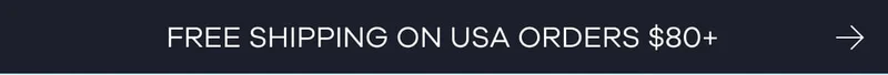 Free shipping on USA orders $80+