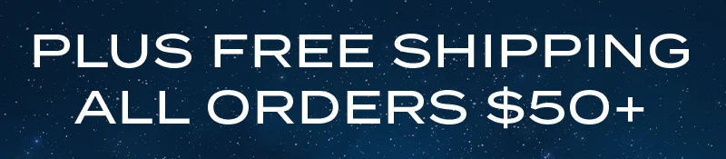FREE SHIPPING $50 + UP