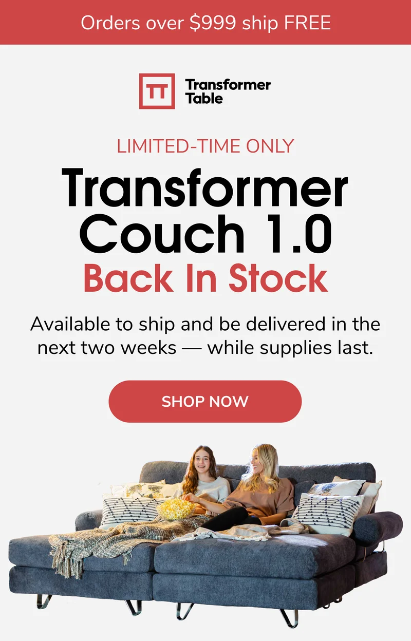 Transformer Couch Is Back!