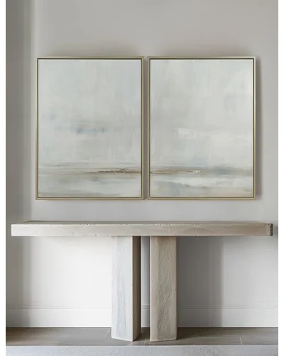 After The Storm Diptych Wall Art (Set of 2) by Carol Benson-Cobb-Champagne Gold / 31.5" x 41.5"