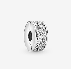 Clear Pavé Clip Charm