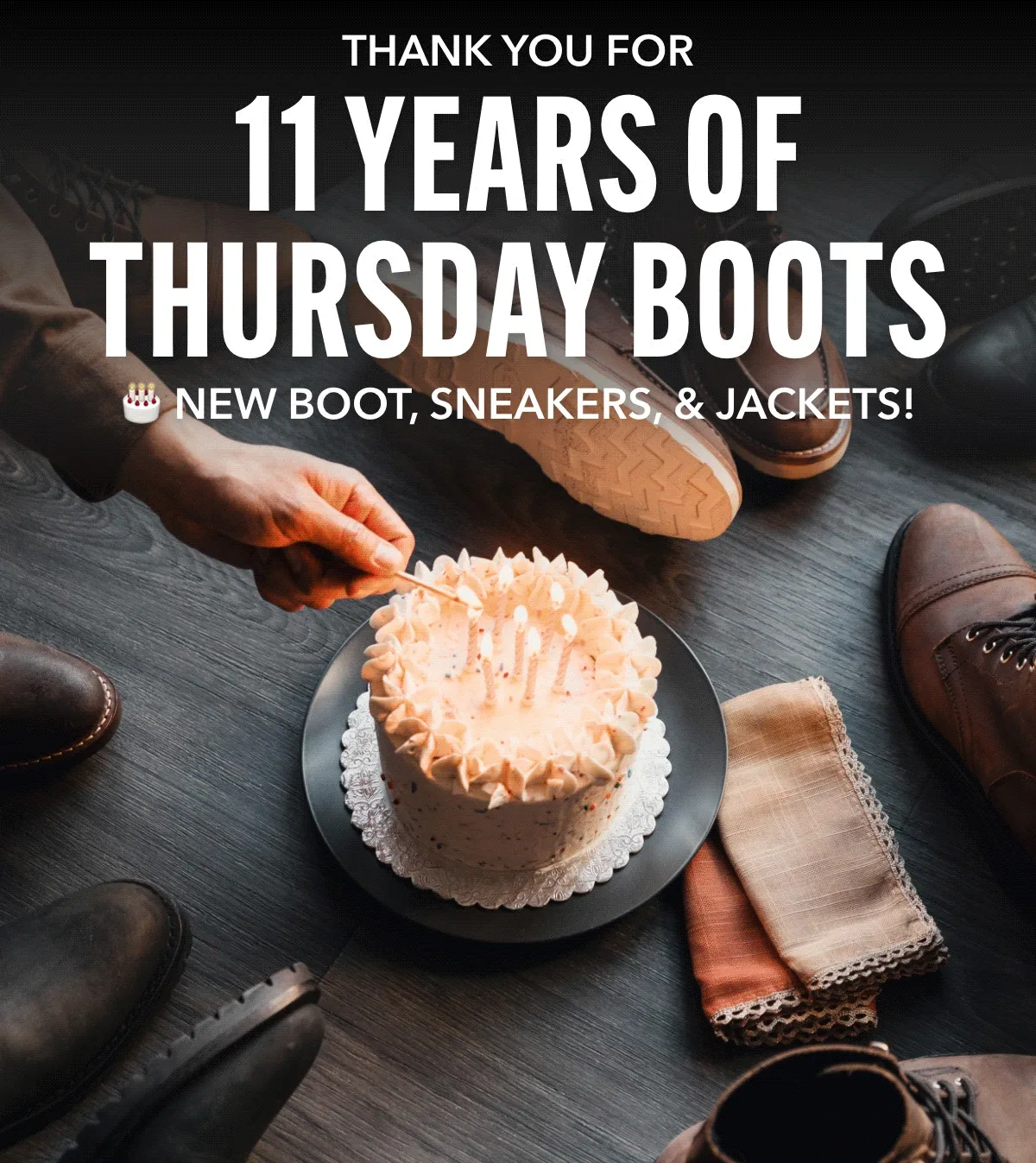 Thank you 11 Years Of Thursday Boots
