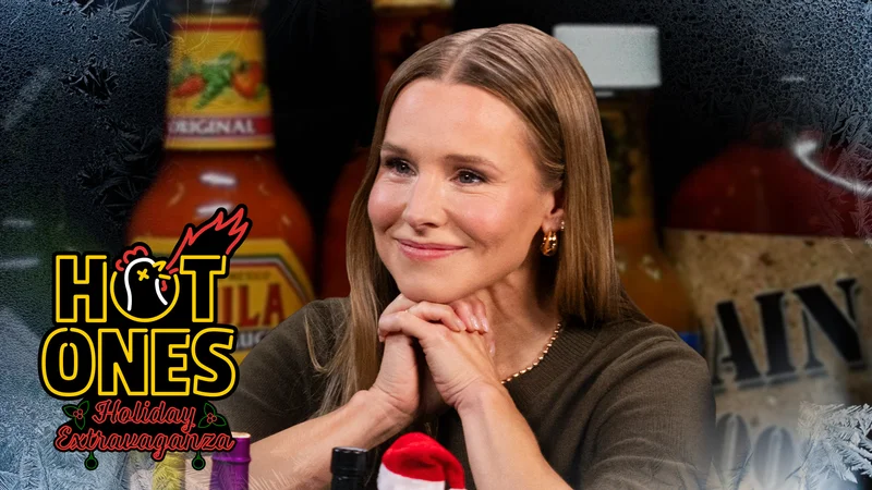 Kristen Bell on Hot Ones.