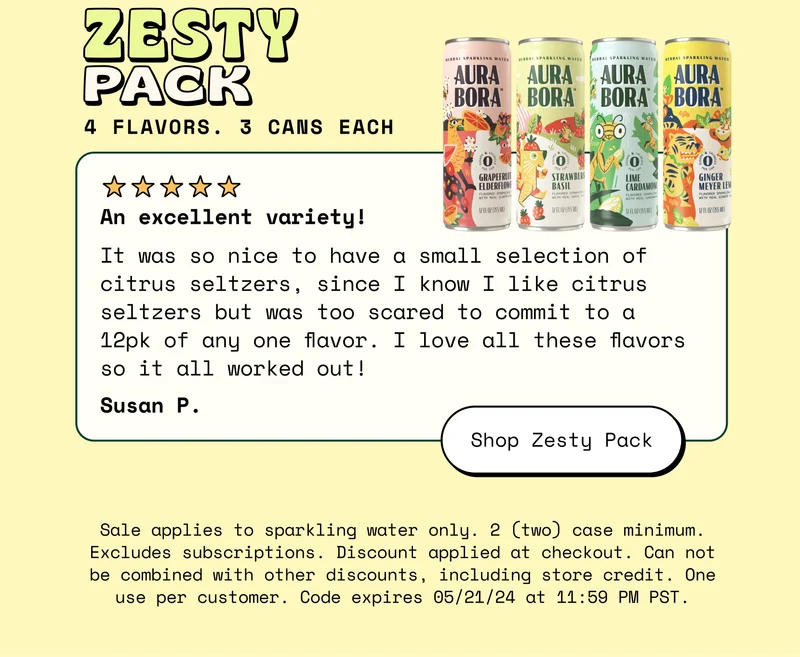 aura bora zesty pack