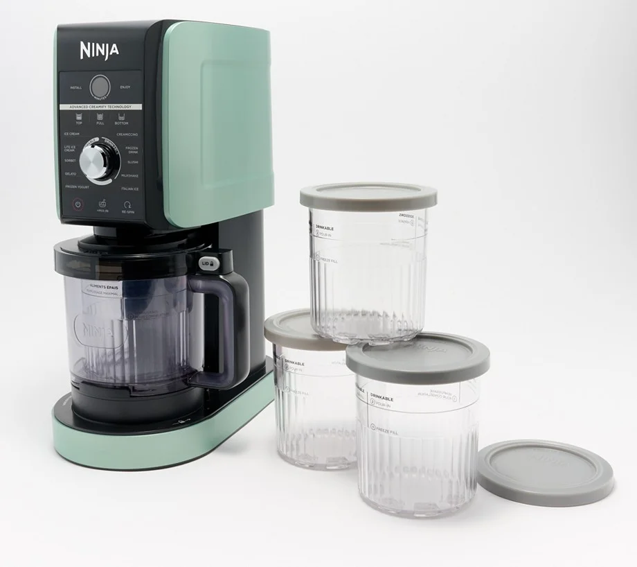 Ninja CREAMi Deluxe 11-in-1 Frozen Treat Maker w/ Extra Pints