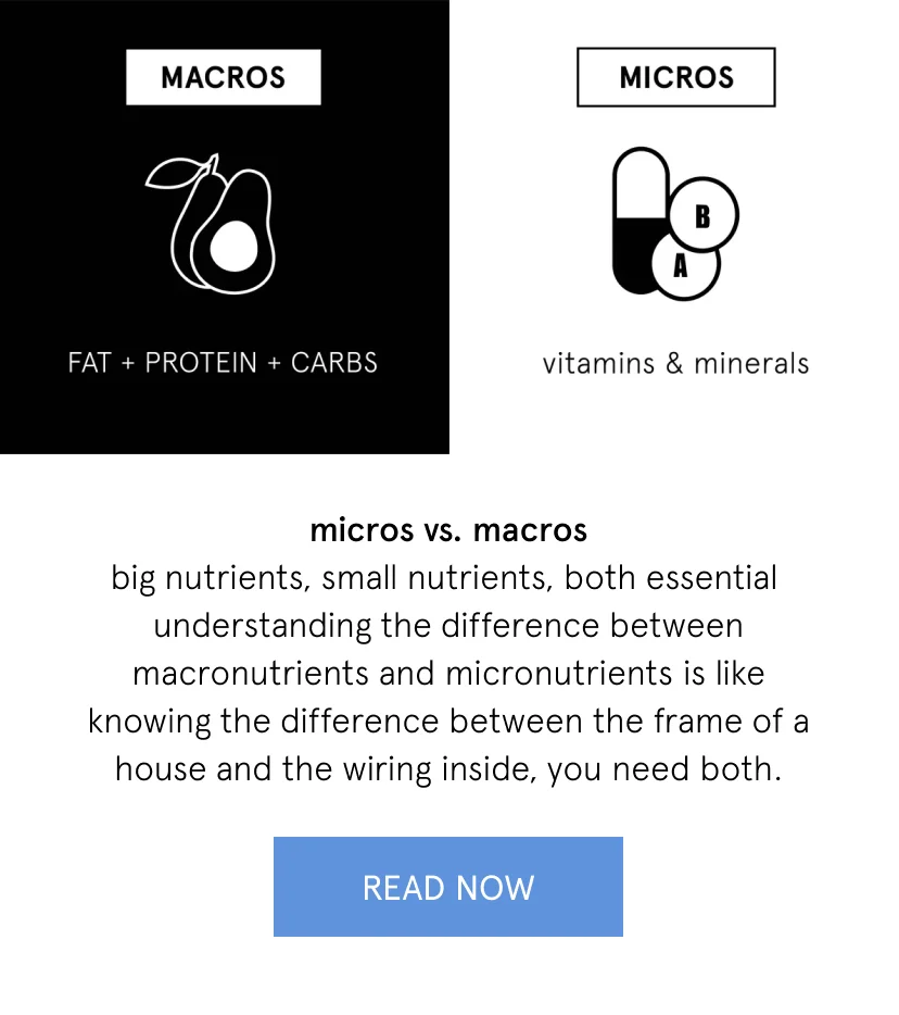 micros vs. macros   big nutrients, small nutrients, both essential   understanding the difference between macronutrients and micronutrients is like knowing the difference between the frame of a house and the wiring inside, you need both.