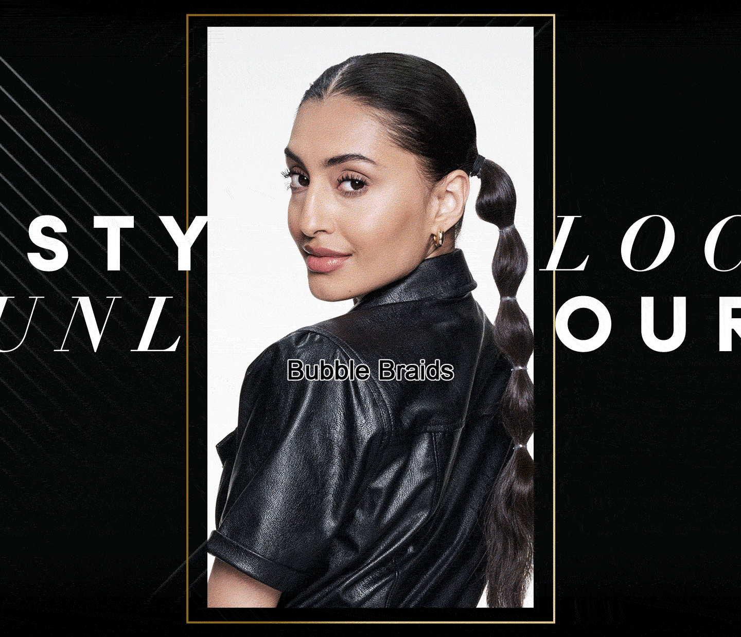 Bubble Braids | sleek straight | sleek pony | top knot