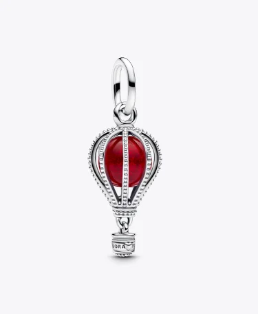 Hot Air Balloon Murano Glass Dangle Charm
