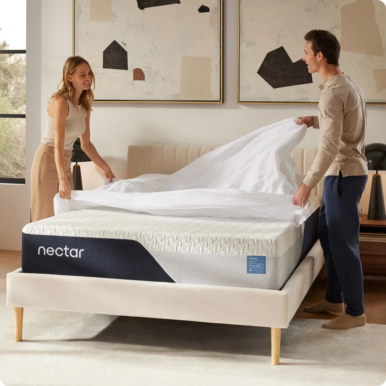 Nectar Classic Memory Foam Mattress (in bedroom setting)