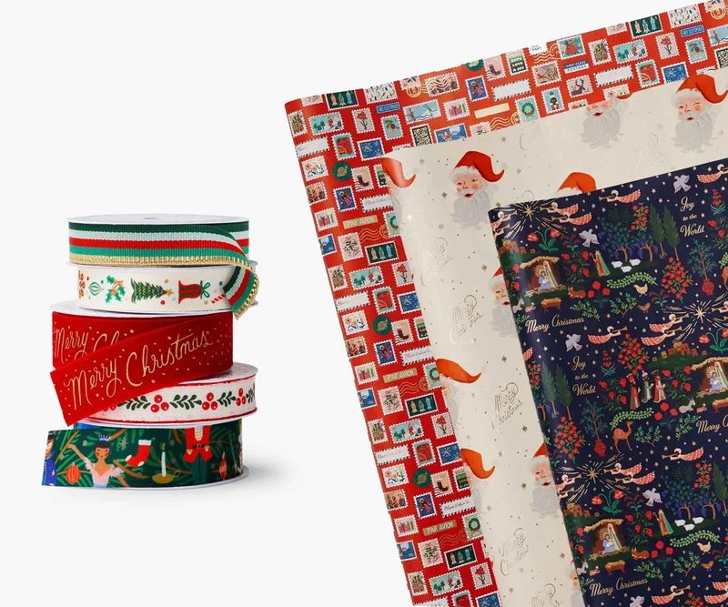 Image of Classic Christmas Gift Wrap Bundle