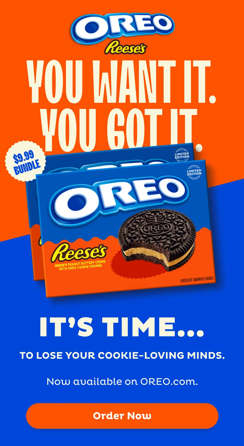 Shop the new Limited Edition OREO REESE'S Cookies