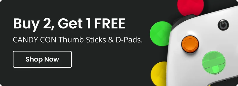 Buy 2, Get 1 FREE CANDY CON Thumb Sticks & D-Pads. | Shop Now