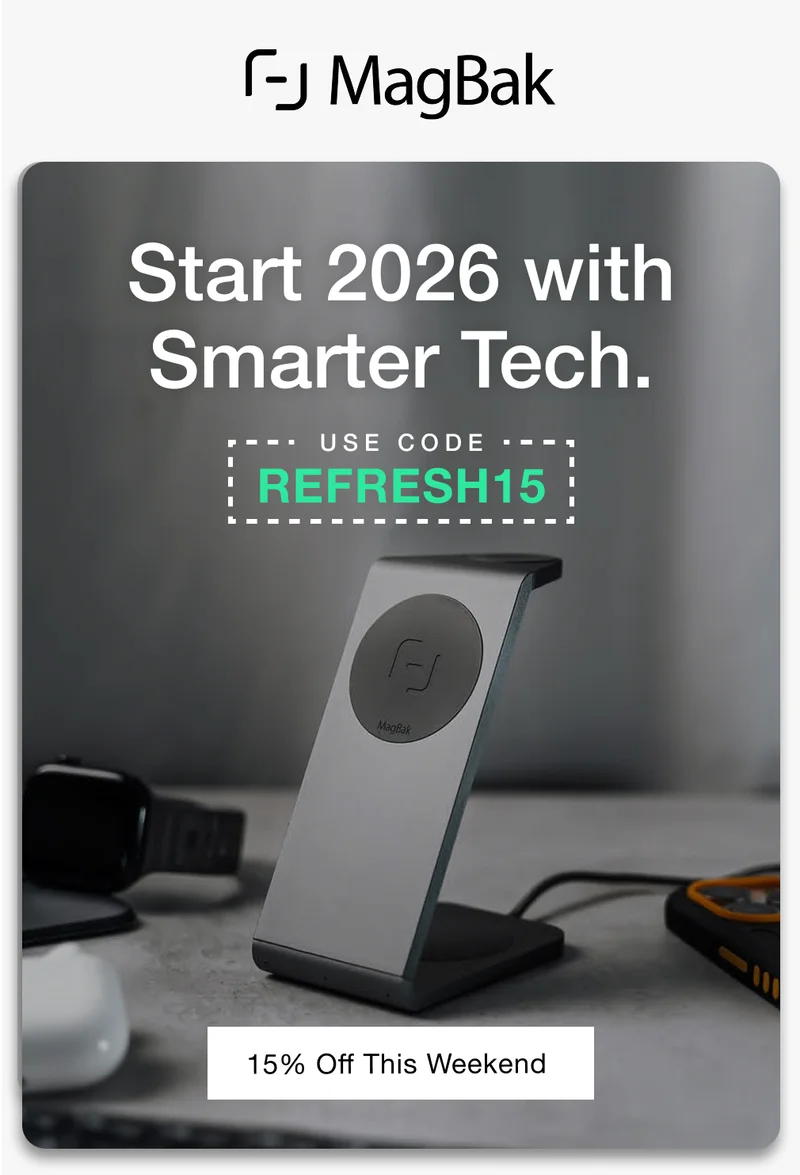 Start 2026 with Smarter Tech. 15% off This Weekend.