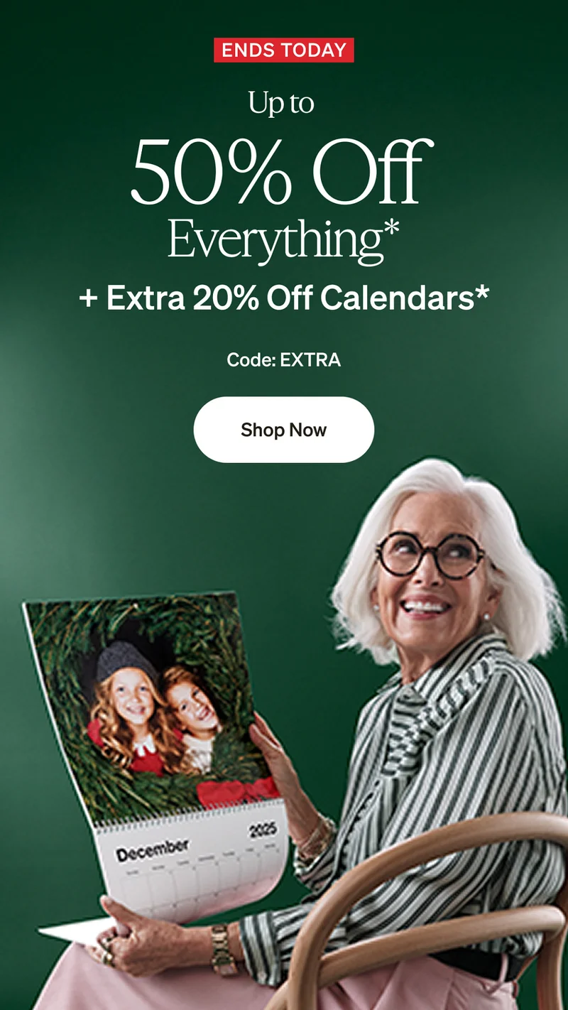 Up to 50% Off Everything + Extra 20% Off Calendars