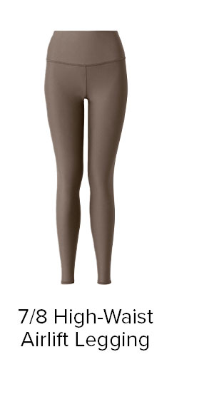 7/8 High-Waist Airlift Legging - Olive Tree