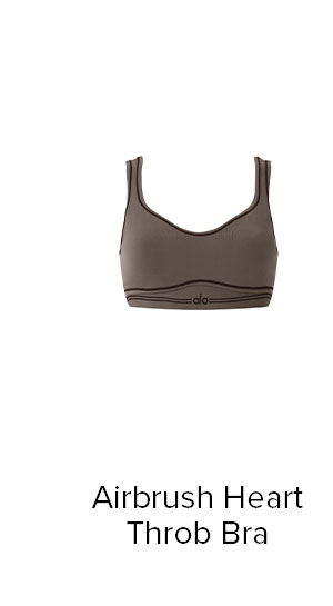 Airbrush Heart Throb Bra - Olive Tree/Black