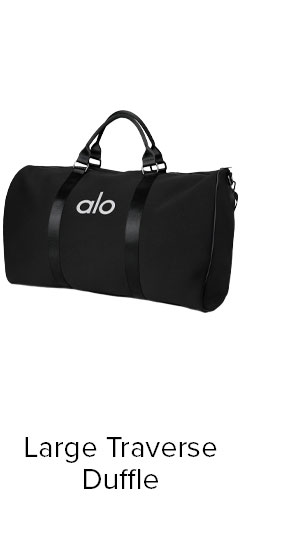 Large Traverse Duffle - Black/Silver