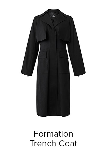 Formation Trench Coat - Black