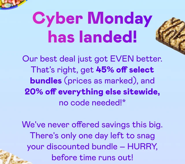 Cyber Monday has landed!