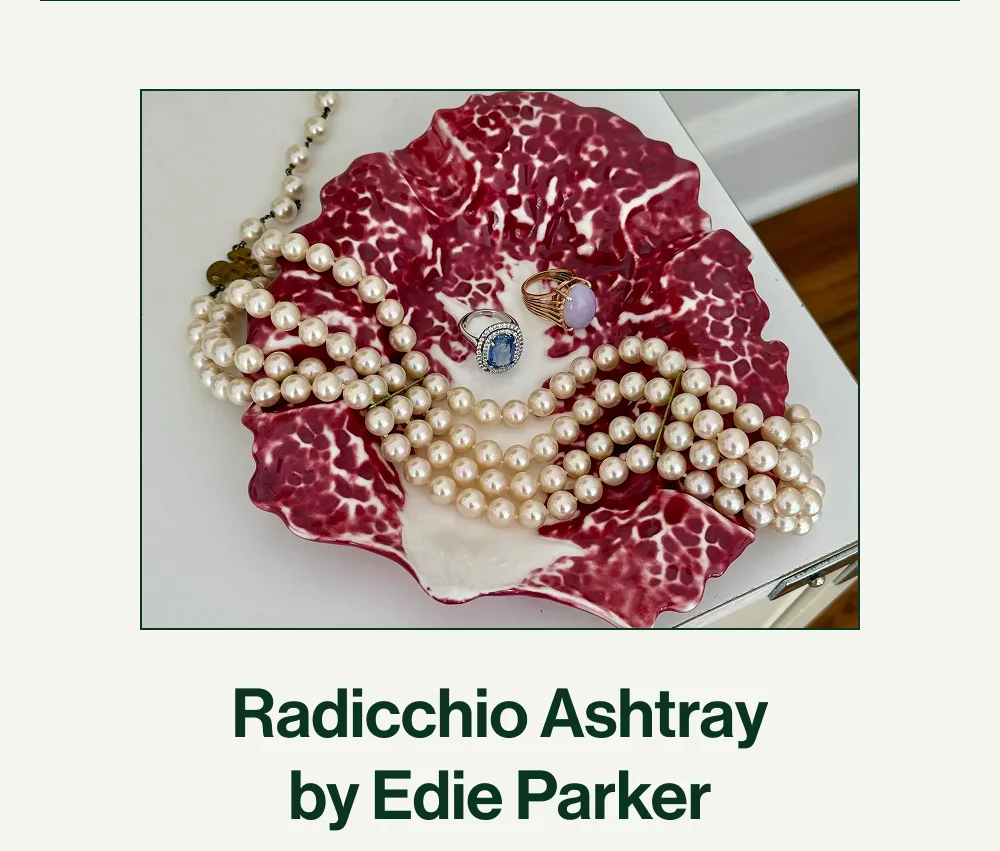 Radicchio Ashtray by Edie Parker
