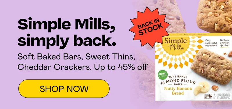 Simple Mills, simply back. | SHOP NOW