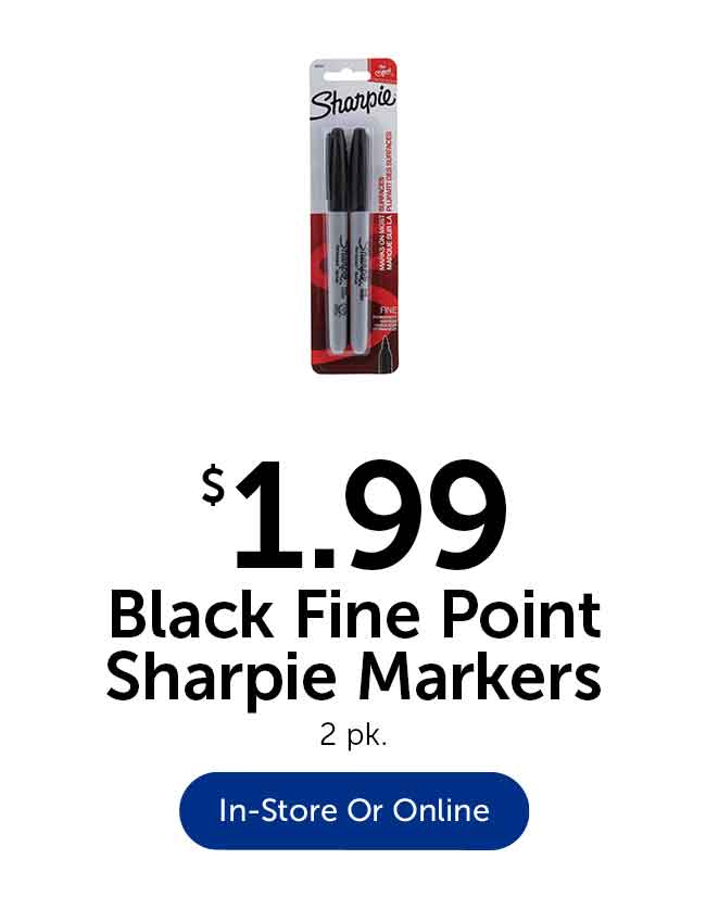 Black Sharpie Markers