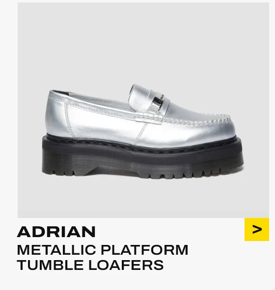 Adrian Metallic Tumble Loafers