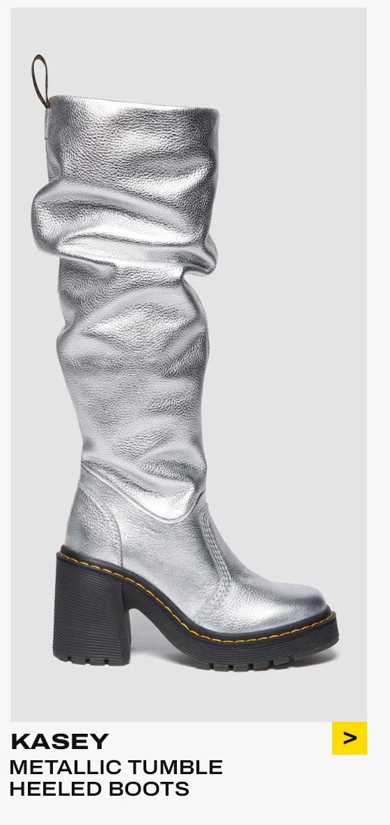 Kasey Metallic Tumble Heeled Boots