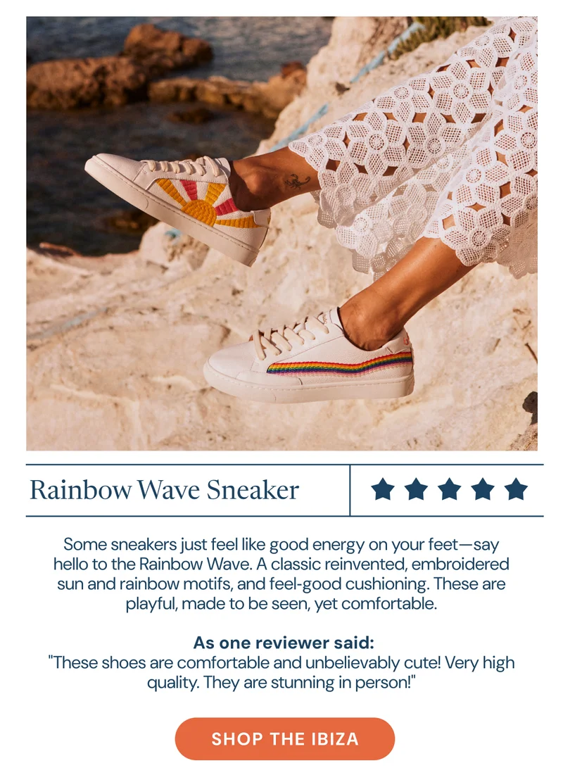 Rainbow Wave Sneaker