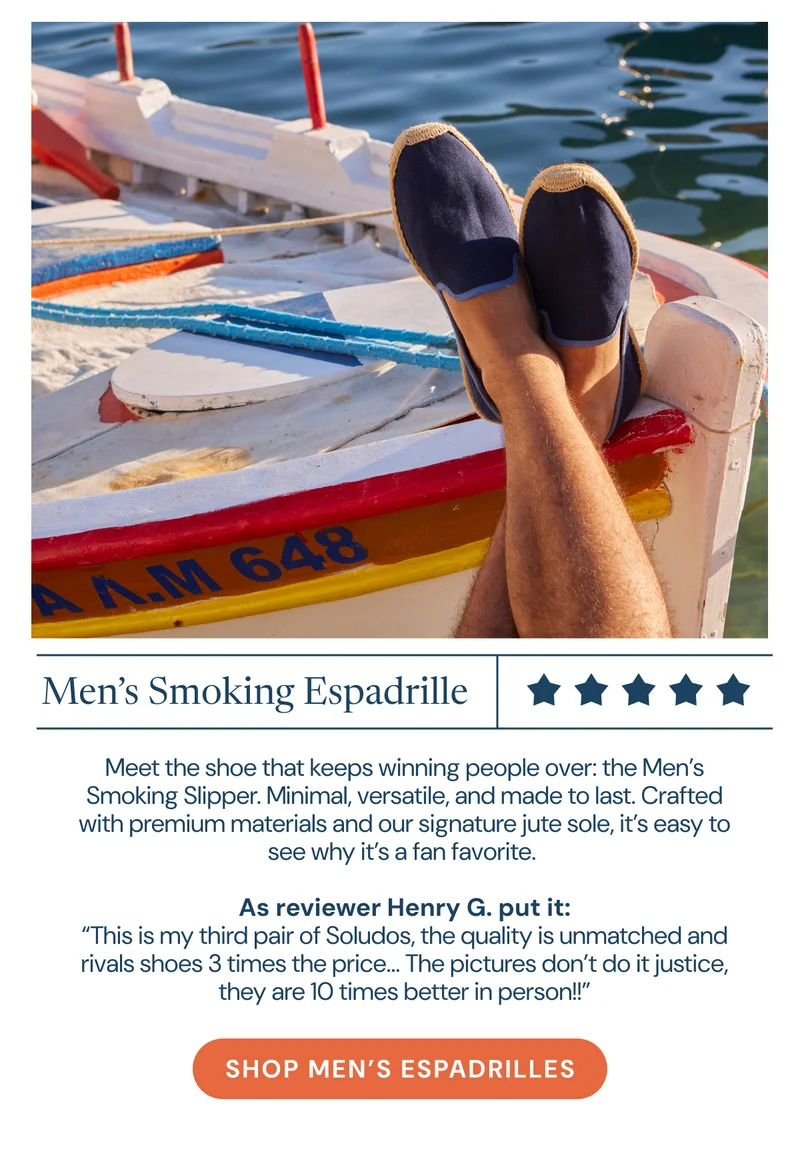 Men’s Smoking Espadrille