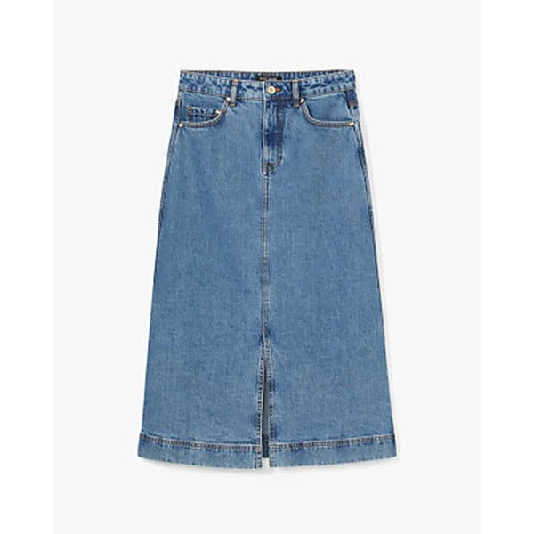 Denim Midi Skirt