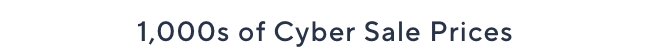Cyber Sale Prices