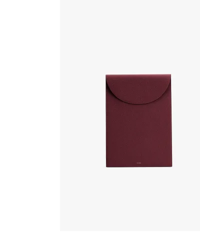 Convertible Leather Laptop Sleeve 15-16 Inch Cherry