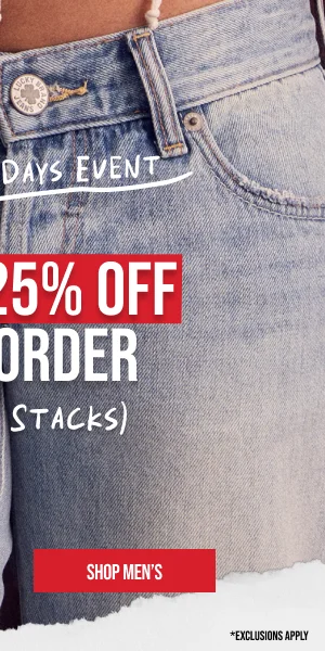 Extra 25% off Shop Men's