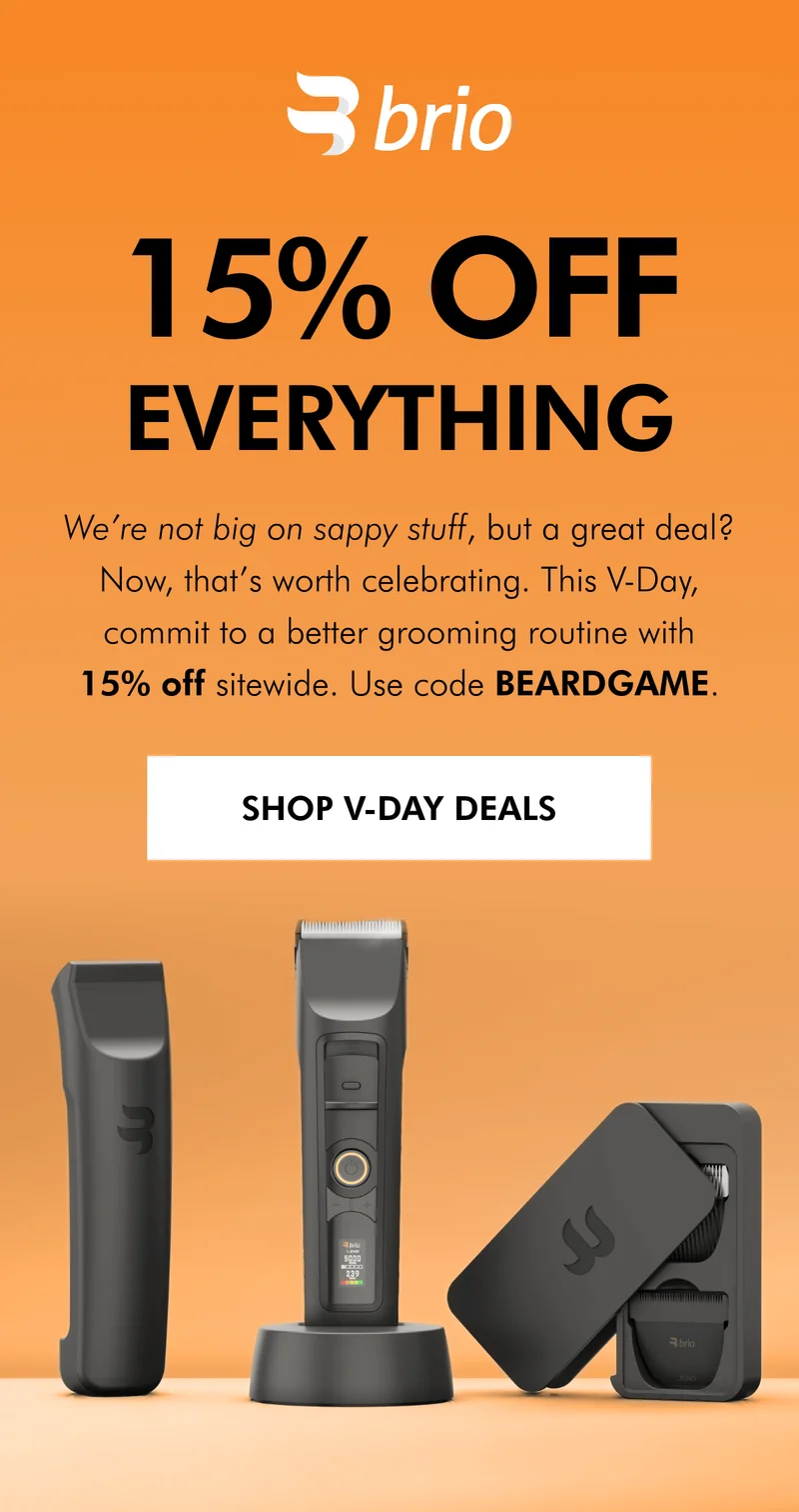 Use code BEARDGAME to get 15% off sitewide!