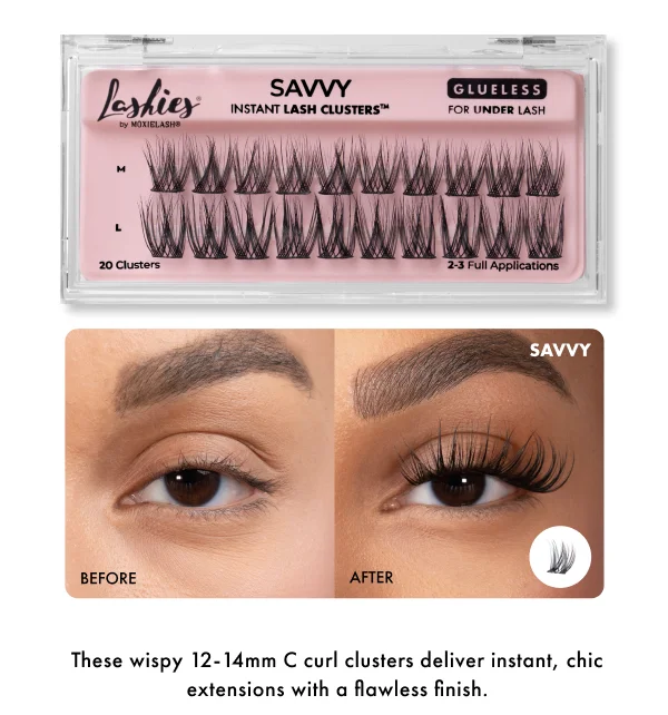 These wispy 12-14mm C curl clusters deliver instant, chic extensions with a flawless finish.