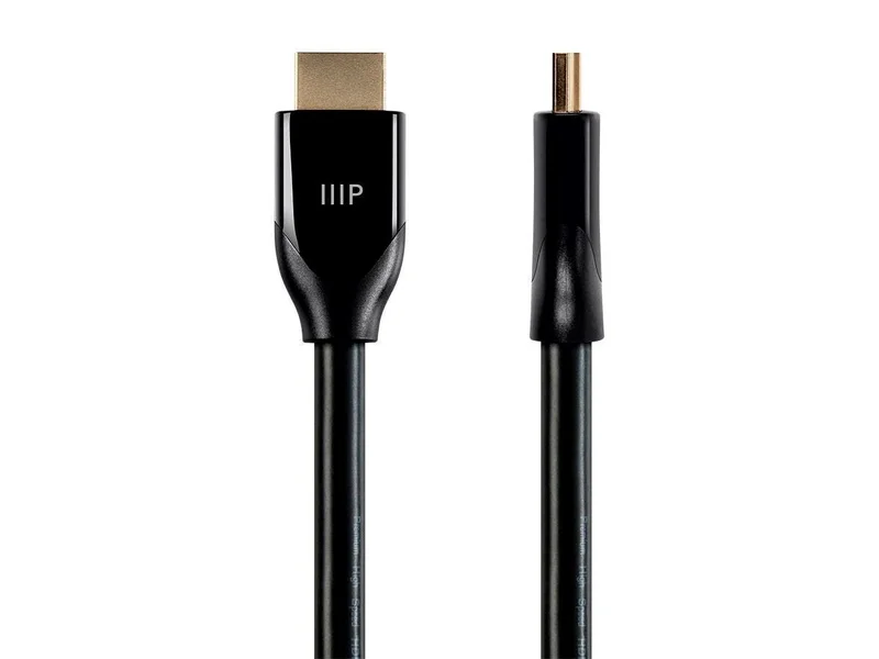 Monoprice 4K Certified Premium High Speed HDMI Cable - 4K60Hz, 18Gbps, HDR, 3ft, Black