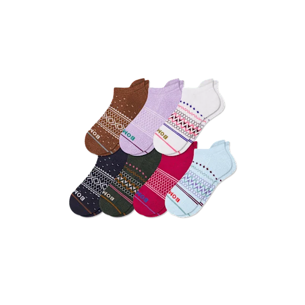 Women’s Week of Bombas Holiday Ankle Sock 7-Pack