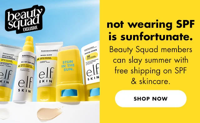 free shipping on spf and skincare!