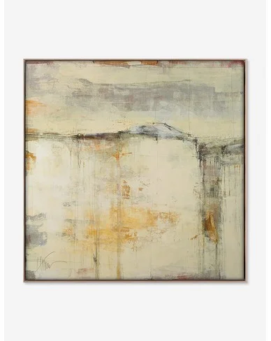 Creme 2 Print by Maeve Harris-Natural / 54" x 54"