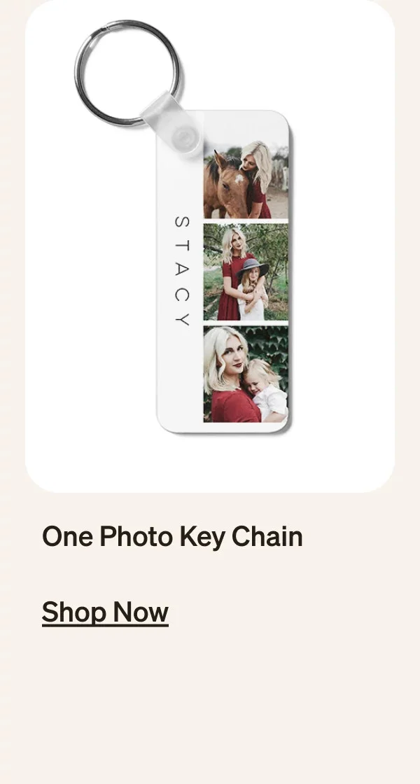 One Photo Key Chain