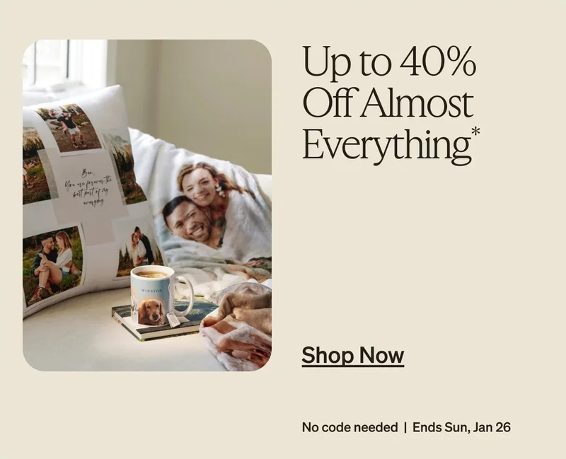 Unlimited Free Photo Book Pages + Up to 40% Off Almost Everything