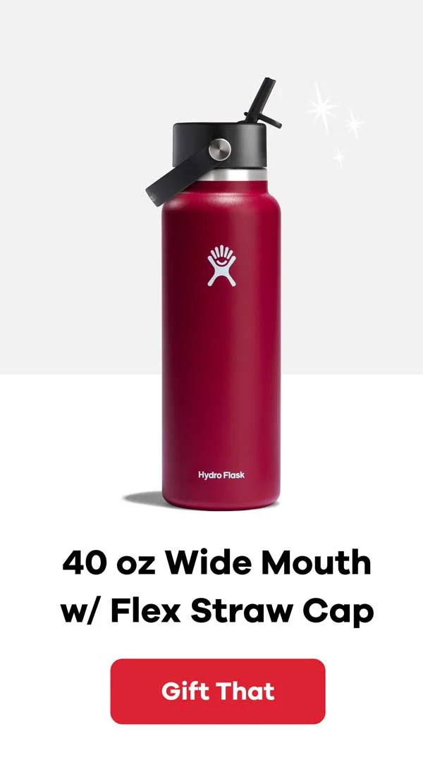 40 oz Wide Mouth w/ Flex Straw Cap