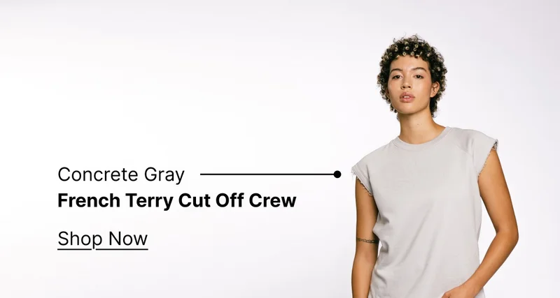 French Terry Cut Off Crew