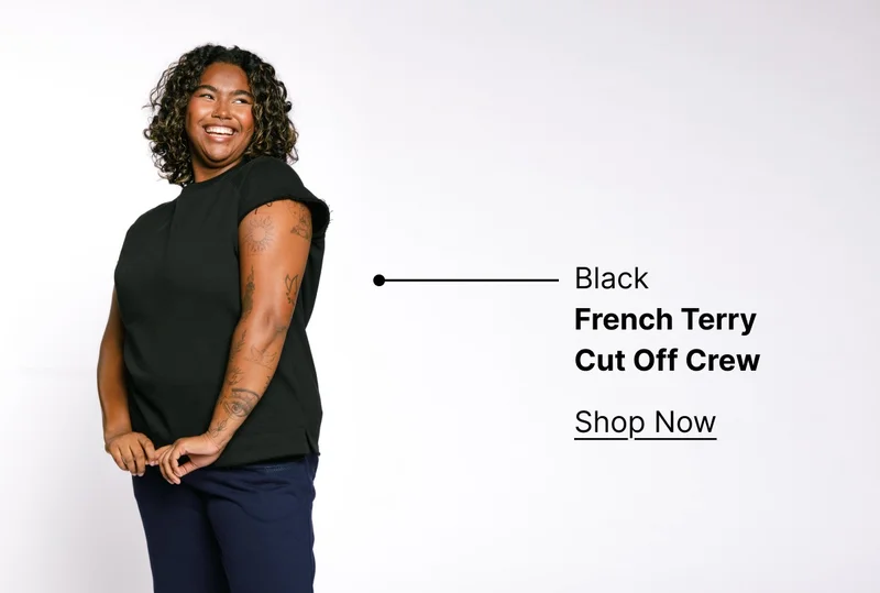 French Terry Cut Off Crew