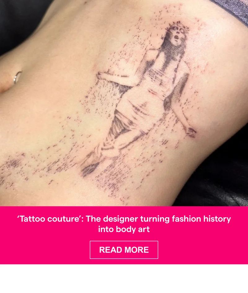 ‘Tattoo couture’: The designer turning fashion history into body art