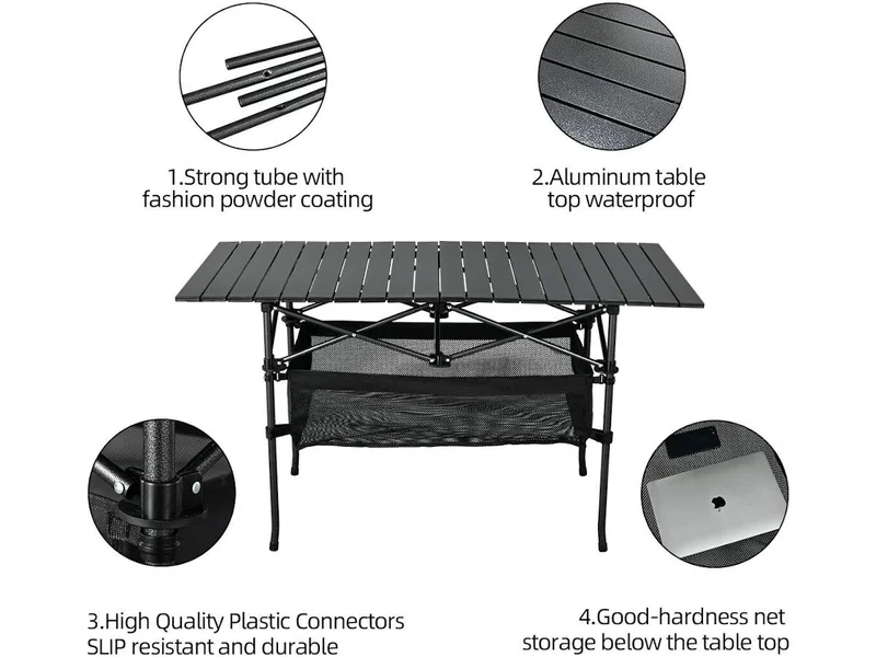 4FT&nbsp;Outdoor Folding Portable Picnic Camping Table