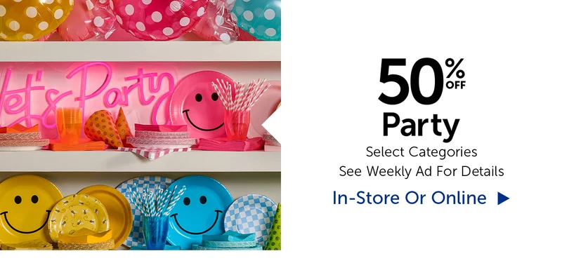 50% Off Party - Select Categories