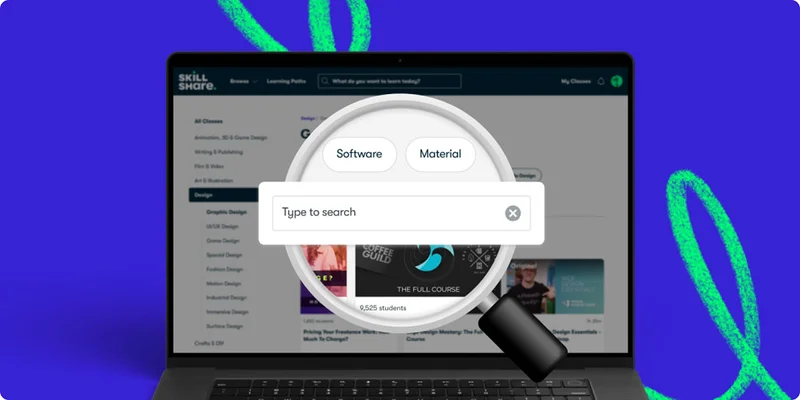 Find classes by tools and materials