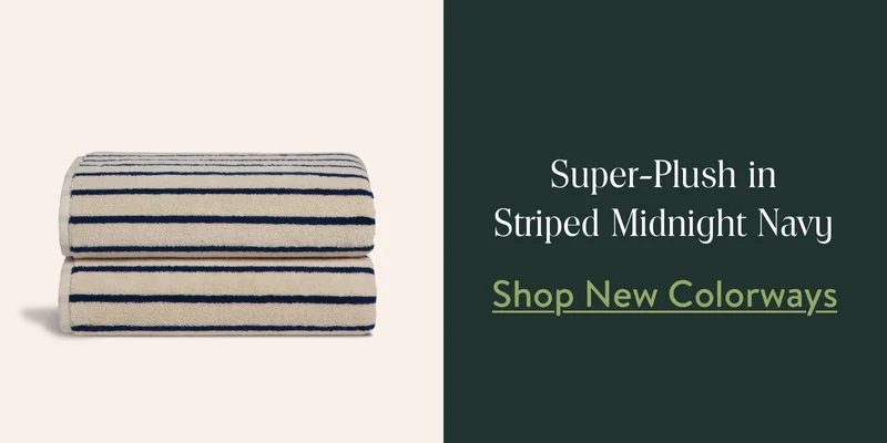 Super-Plush in Striped Midnight Navy